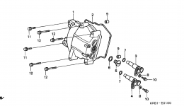 Крышка головки блока цилиндров для скутера HONDA NSS250A AC2003 г. 