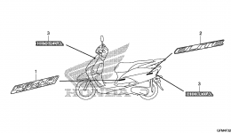 MARK for скутера HONDA NHX110 A02010 year 