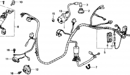 Проводка для скутера HONDA SB50 A1988 г. 