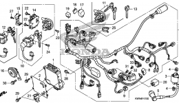 WIRE HARNESS for скутера HONDA PCX125 A2011 year 