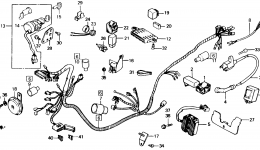 WIRE HARNESS for скутера HONDA CH150D AC1986 year 