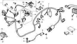 WIRE HARNESS for скутера HONDA CH250 A1989 year 