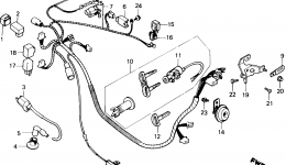 WIRE HARNESS for скутера HONDA NQ50 A1986 year 