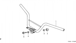Румпель (рукоятка управления) для скутера HONDA NPS50 A2004 г. 