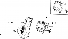 Крышка вентилятора для скутера HONDA NB50 A1986 г. 