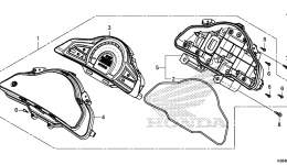SPEEDOMETER for скутера HONDA PCX150 AC2016 year 