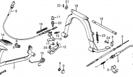 STAND / REAR BRAKE PEDAL for скутера HONDA NH125 A1984 year 