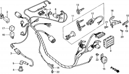 WIRE HARNESS for скутера HONDA NQ50 A1987 year 