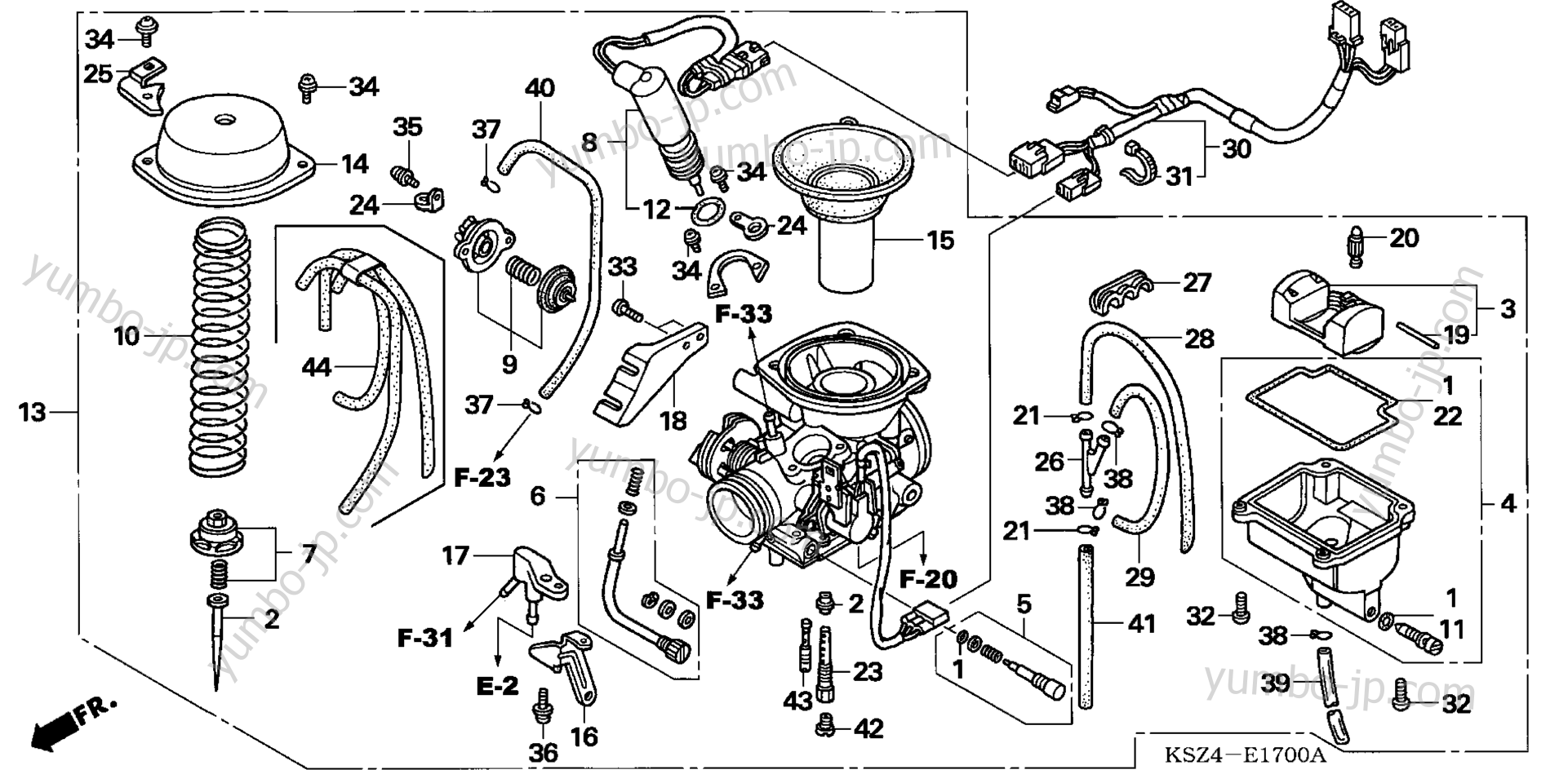 CARBURETOR for scooters HONDA NSS250 AC 2007 year