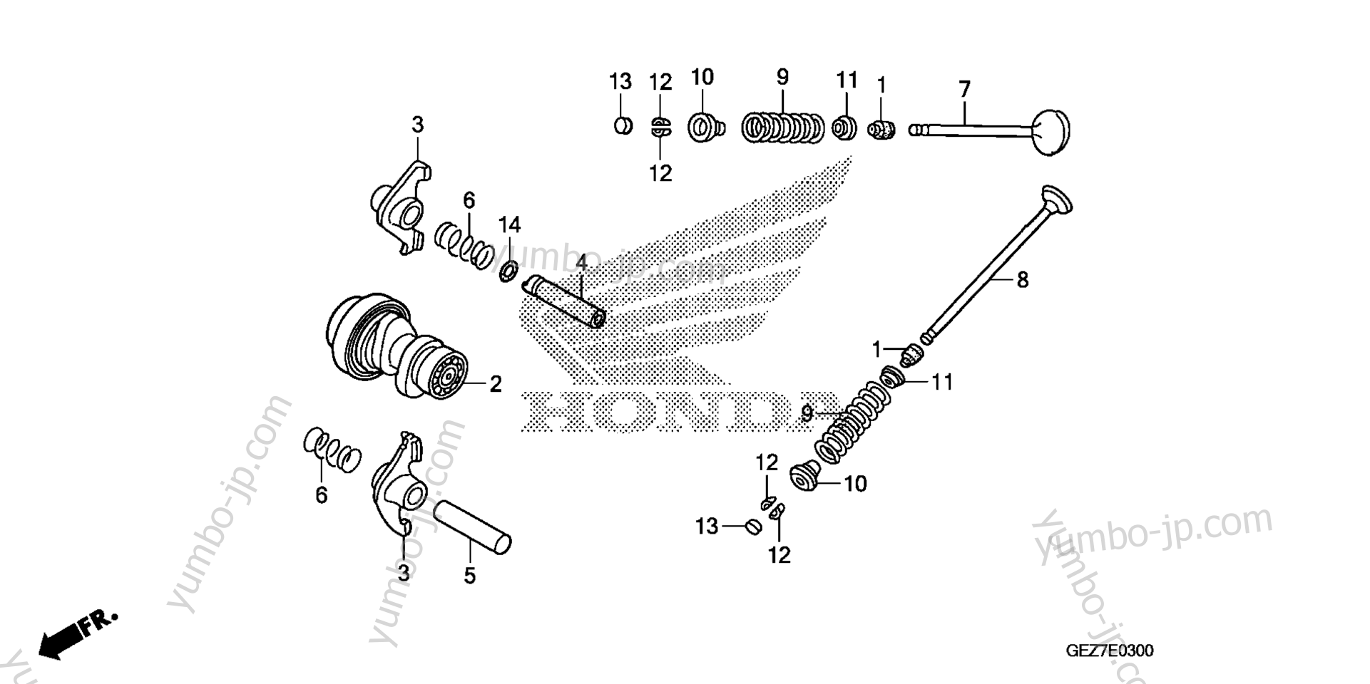 CAMSHAFT / VALVE for scooters HONDA NPS50 AC 2012 year
