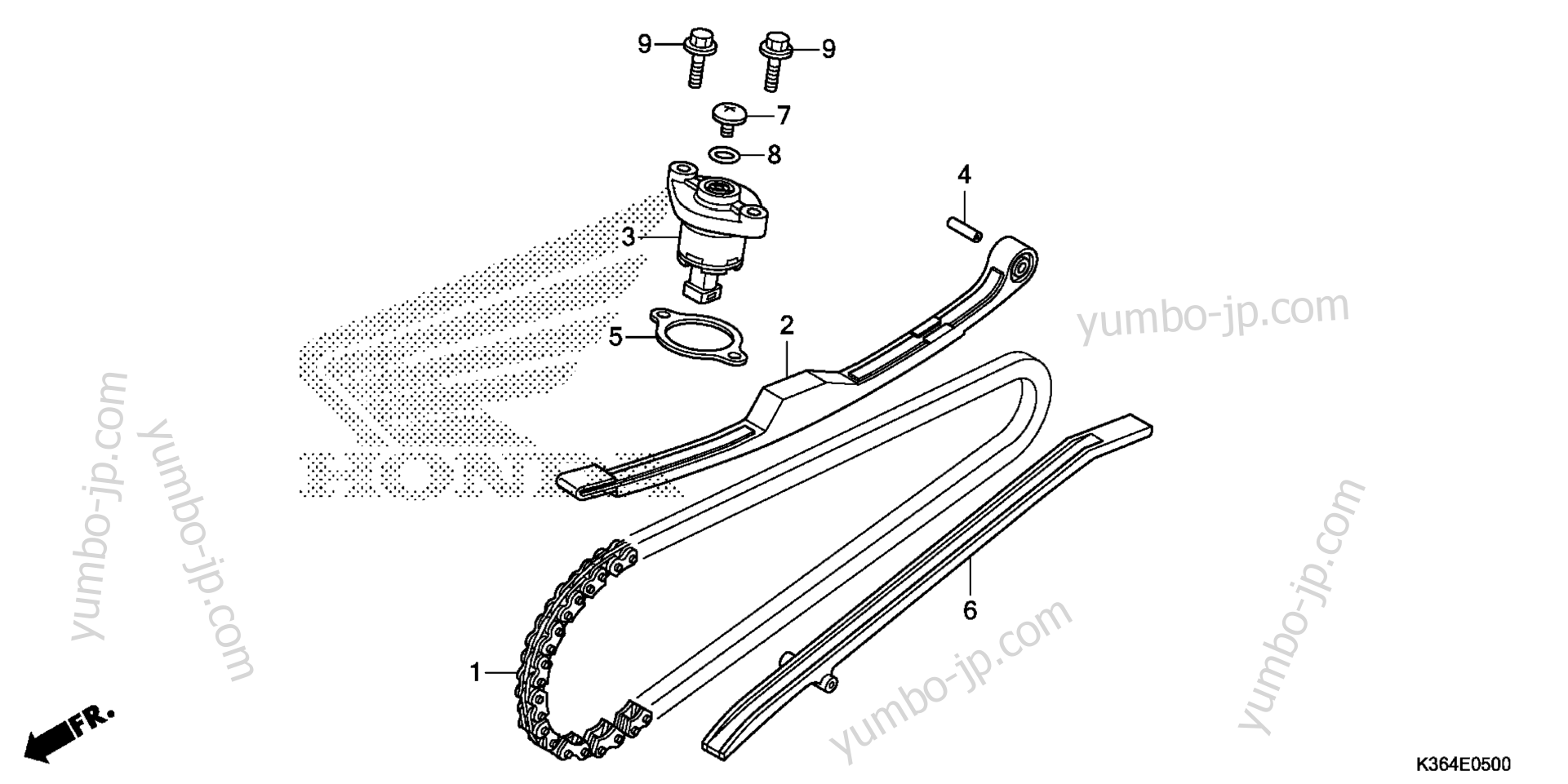 CAM CHAIN / TENSIONER for scooters HONDA WW150 AC 2015 year