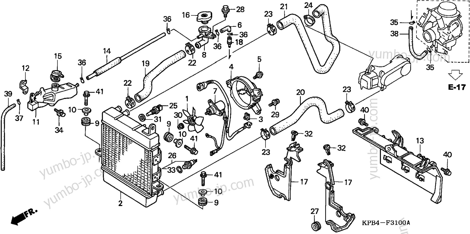 RADIATOR for scooters HONDA NSS250AS SAC 2006 year