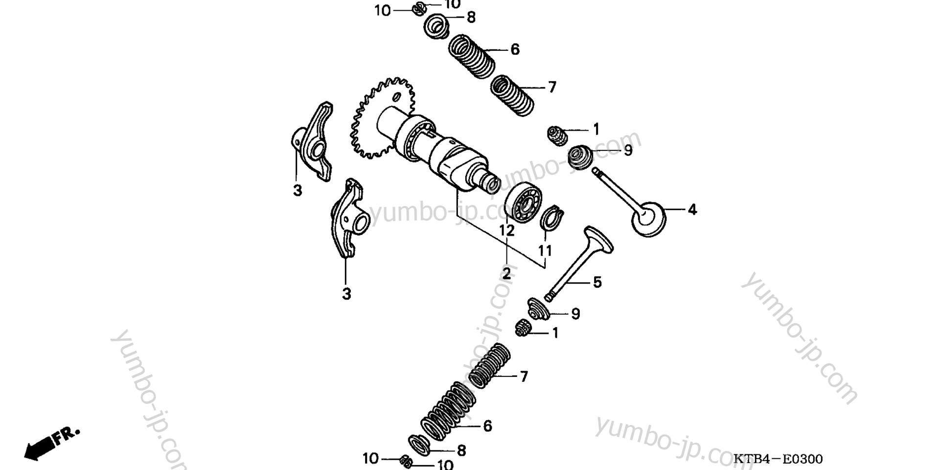 CAMSHAFT / VALVE for scooters HONDA PS250 AC 2006 year