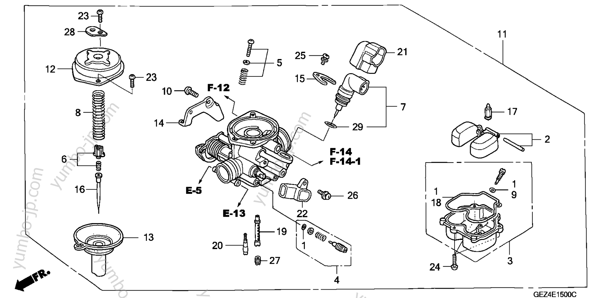 CARBURETOR for scooters HONDA NPS50S A 2005 year