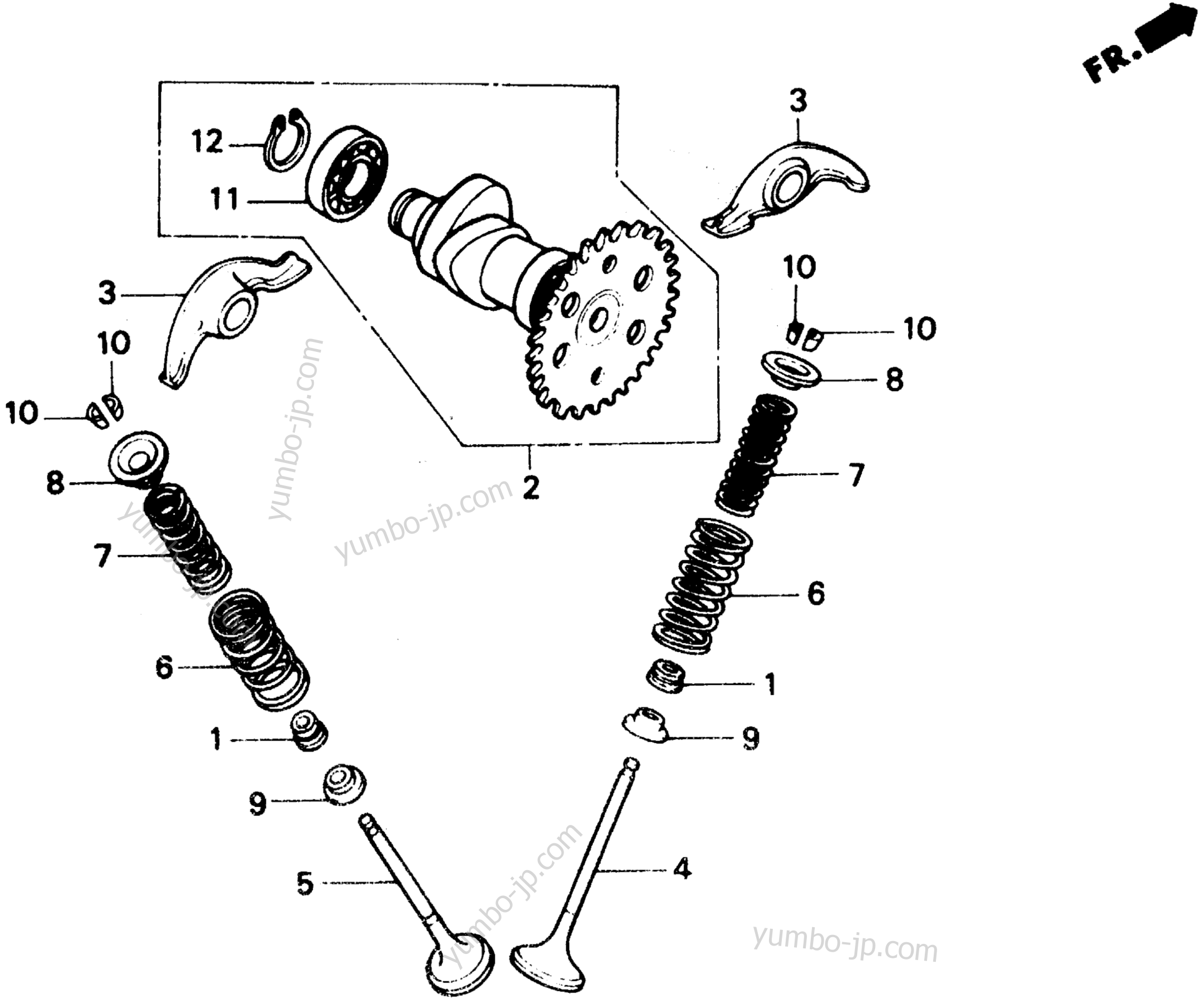 CAMSHAFT for scooters HONDA CH150 AC 1987 year