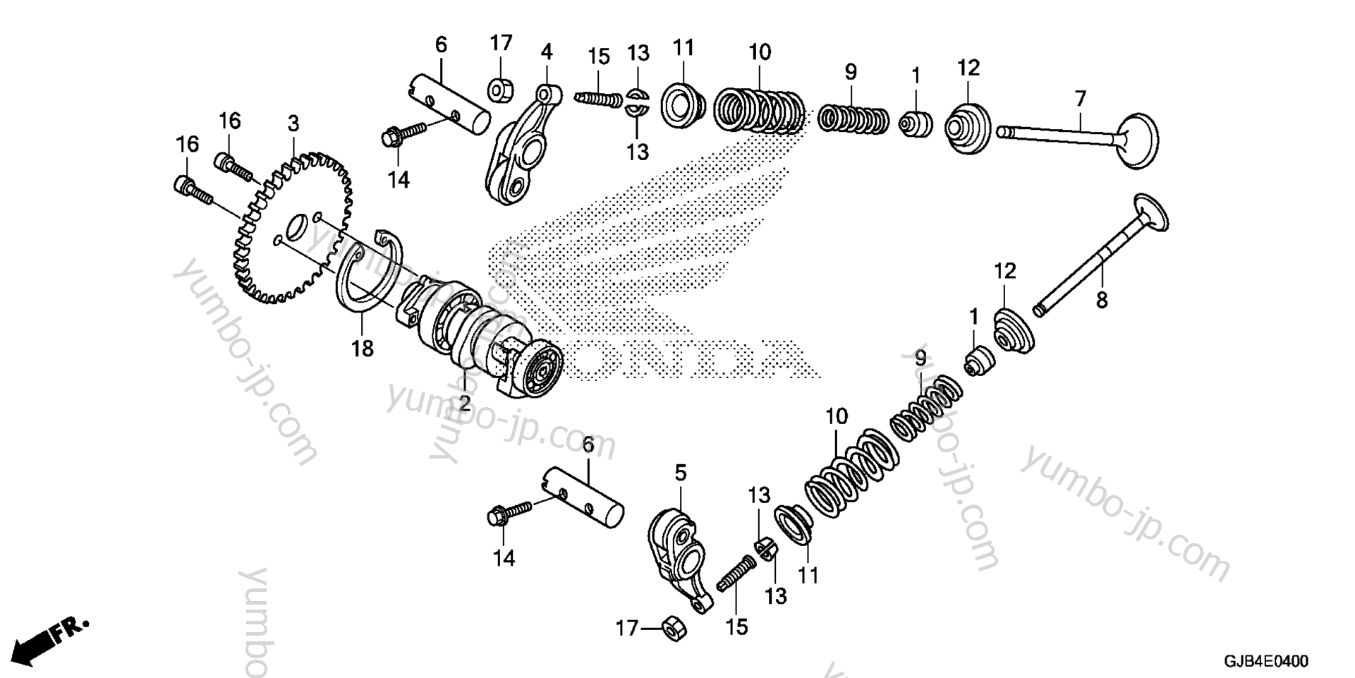 CAMSHAFT / VALVE for scooters HONDA NCW50 AC 2017 year