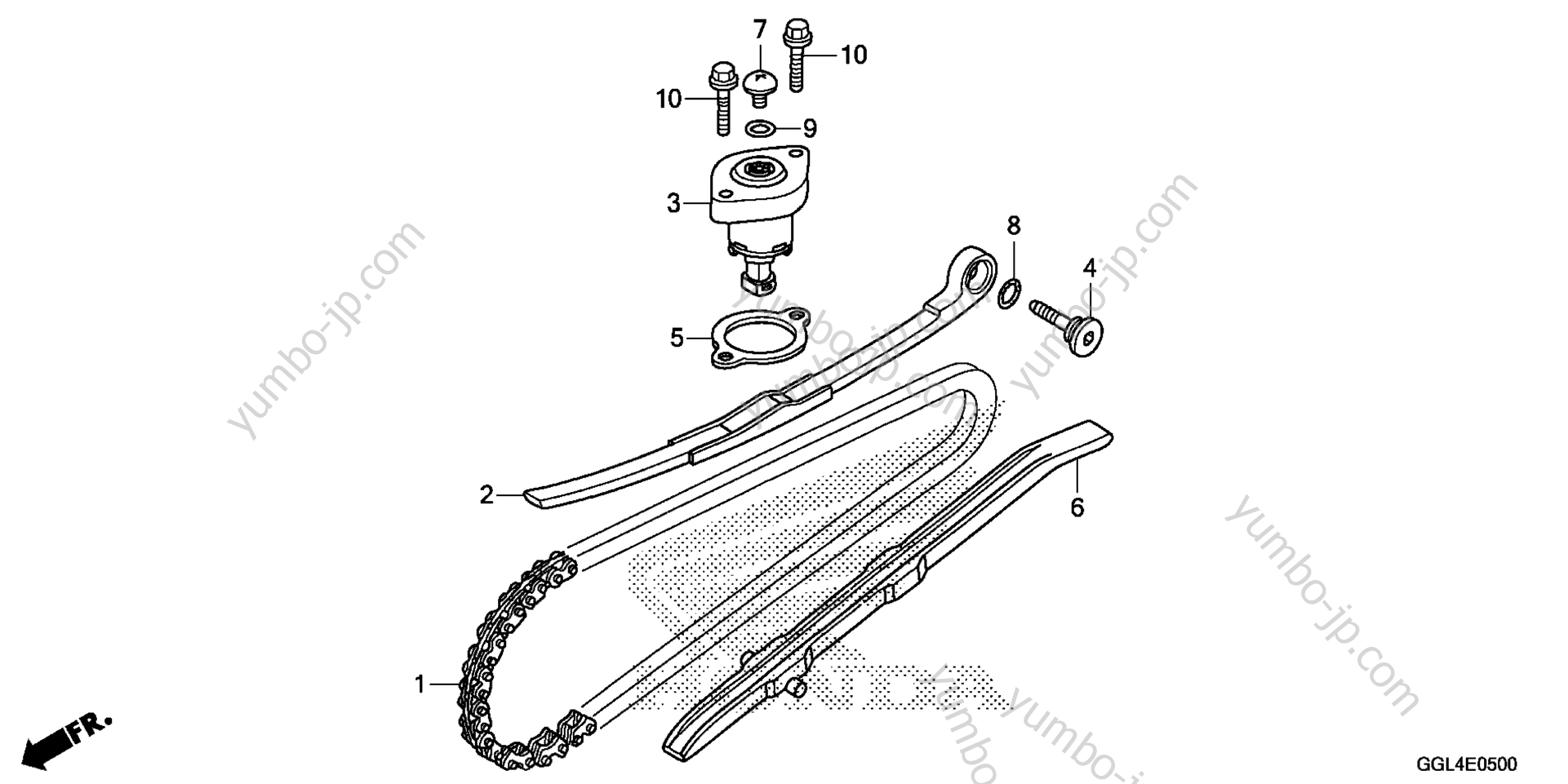 CAM CHAIN / TENSIONER for scooters HONDA NCH50 2AC 2015 year