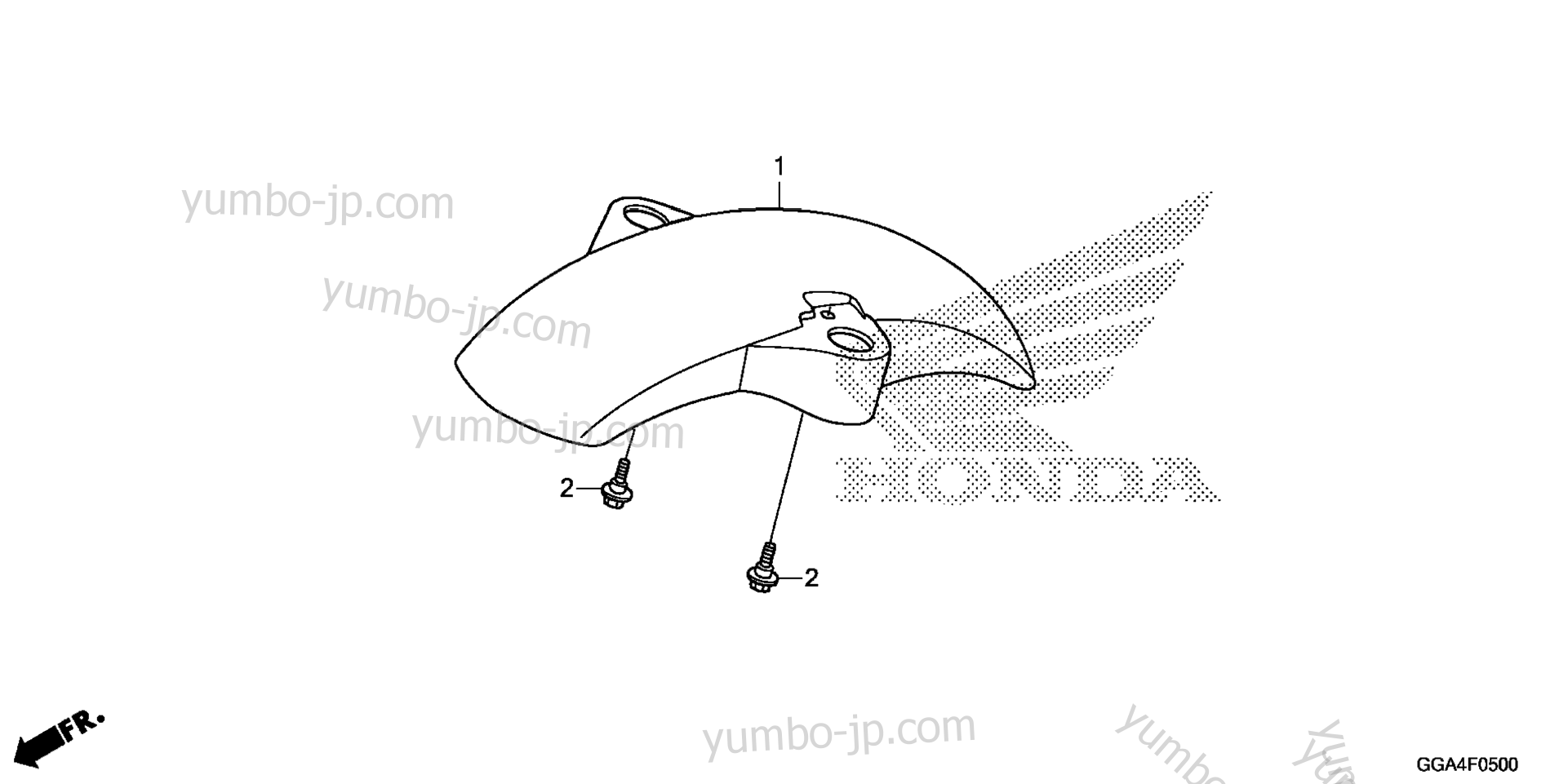 FRONT FENDER for scooters HONDA NPS50 AC 2016 year