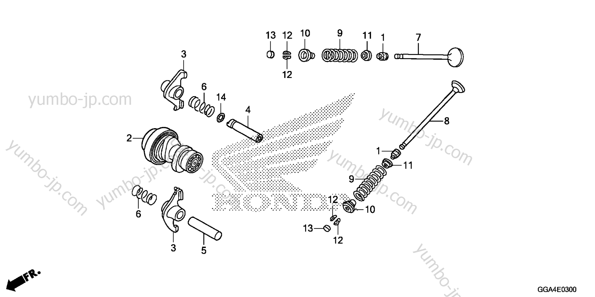 CAMSHAFT / VALVE for scooters HONDA NPS50 AC 2014 year