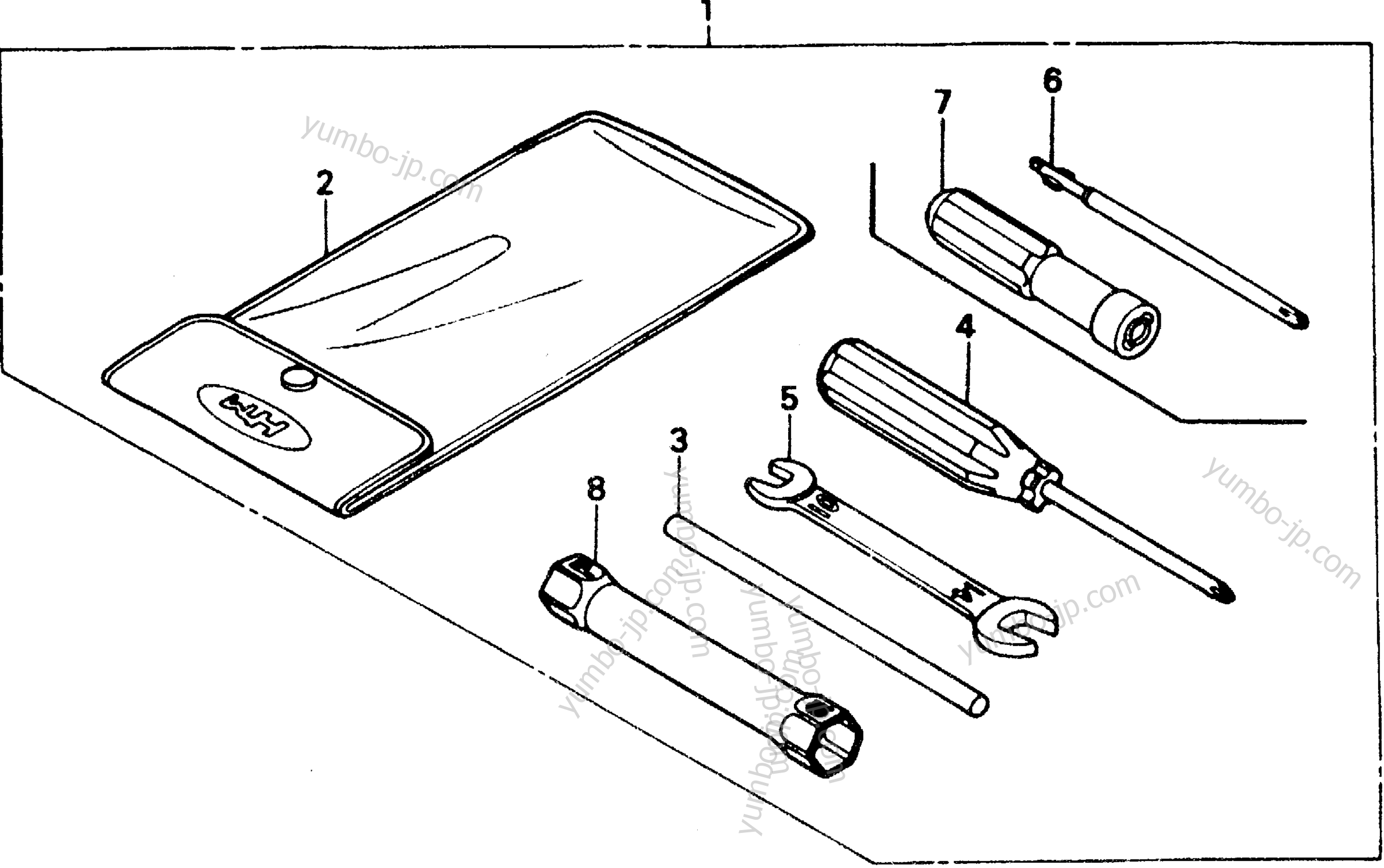 Набор инструментов для скутеров HONDA CH80 A 1989 г.