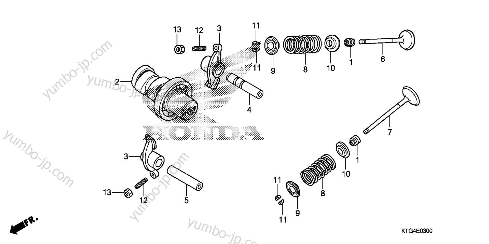 CAMSHAFT / VALVE for scooters HONDA SH150I A 2010 year