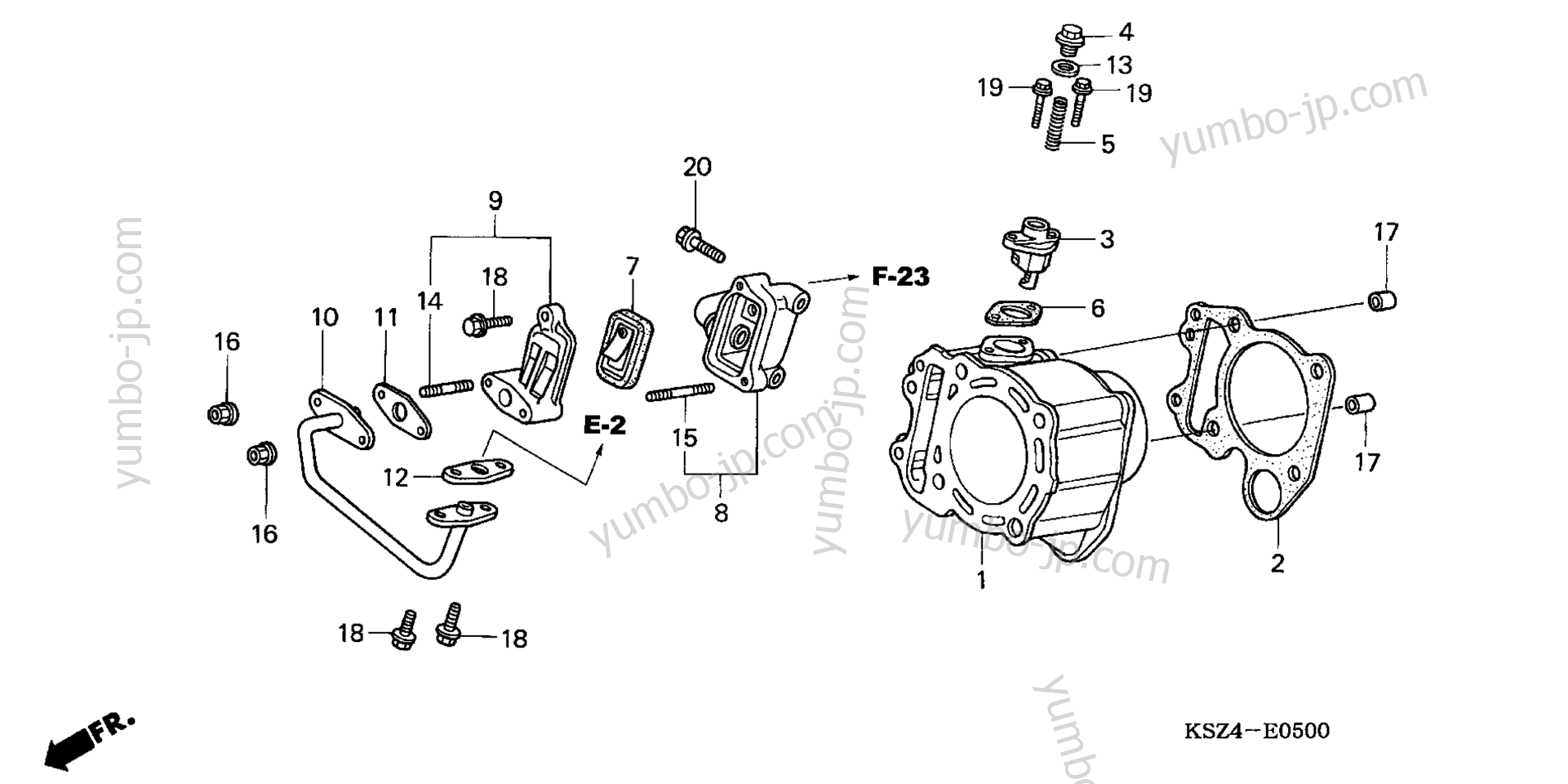 CYLINDER for scooters HONDA NSS250AS SAC 2004 year