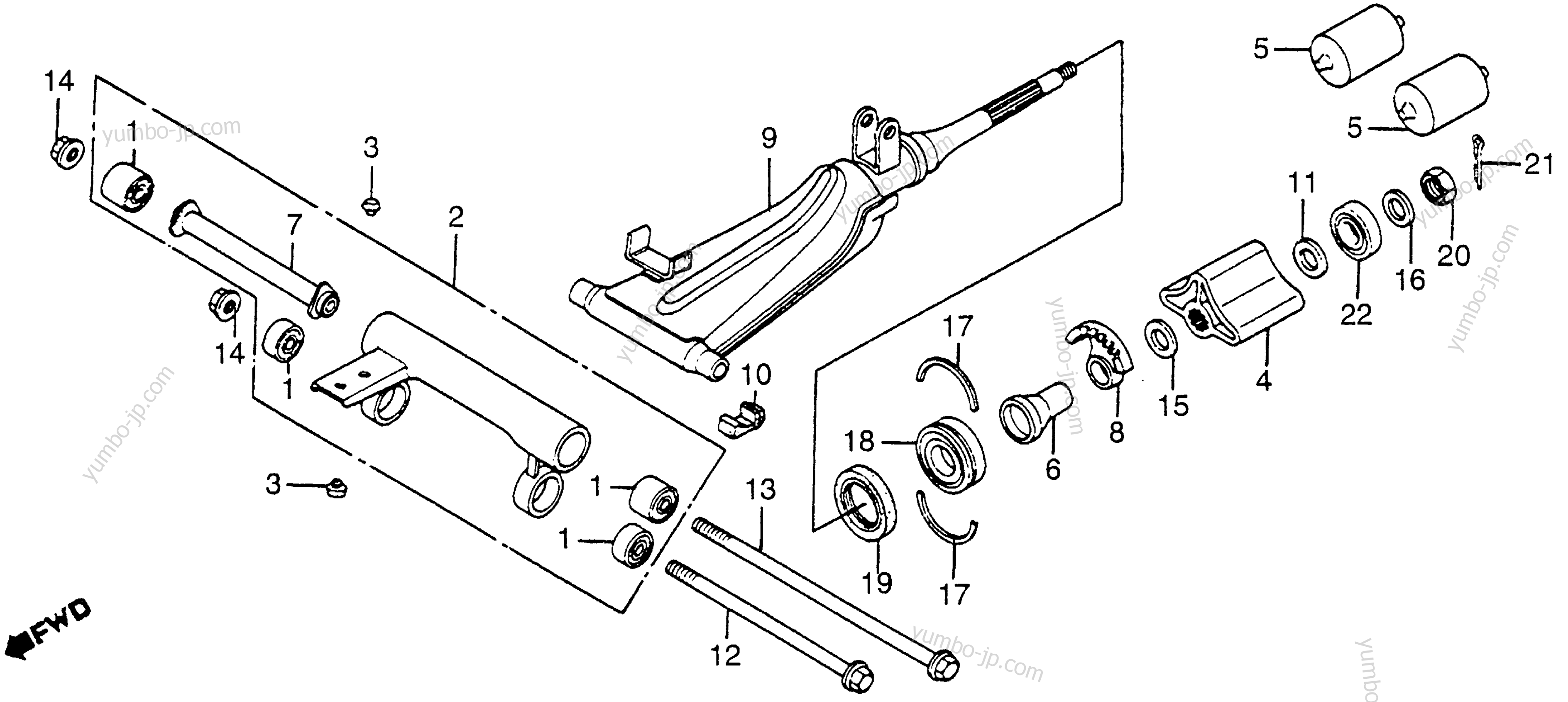 JOINT SHAFT для скутеров HONDA NN50MD A 1984 г.