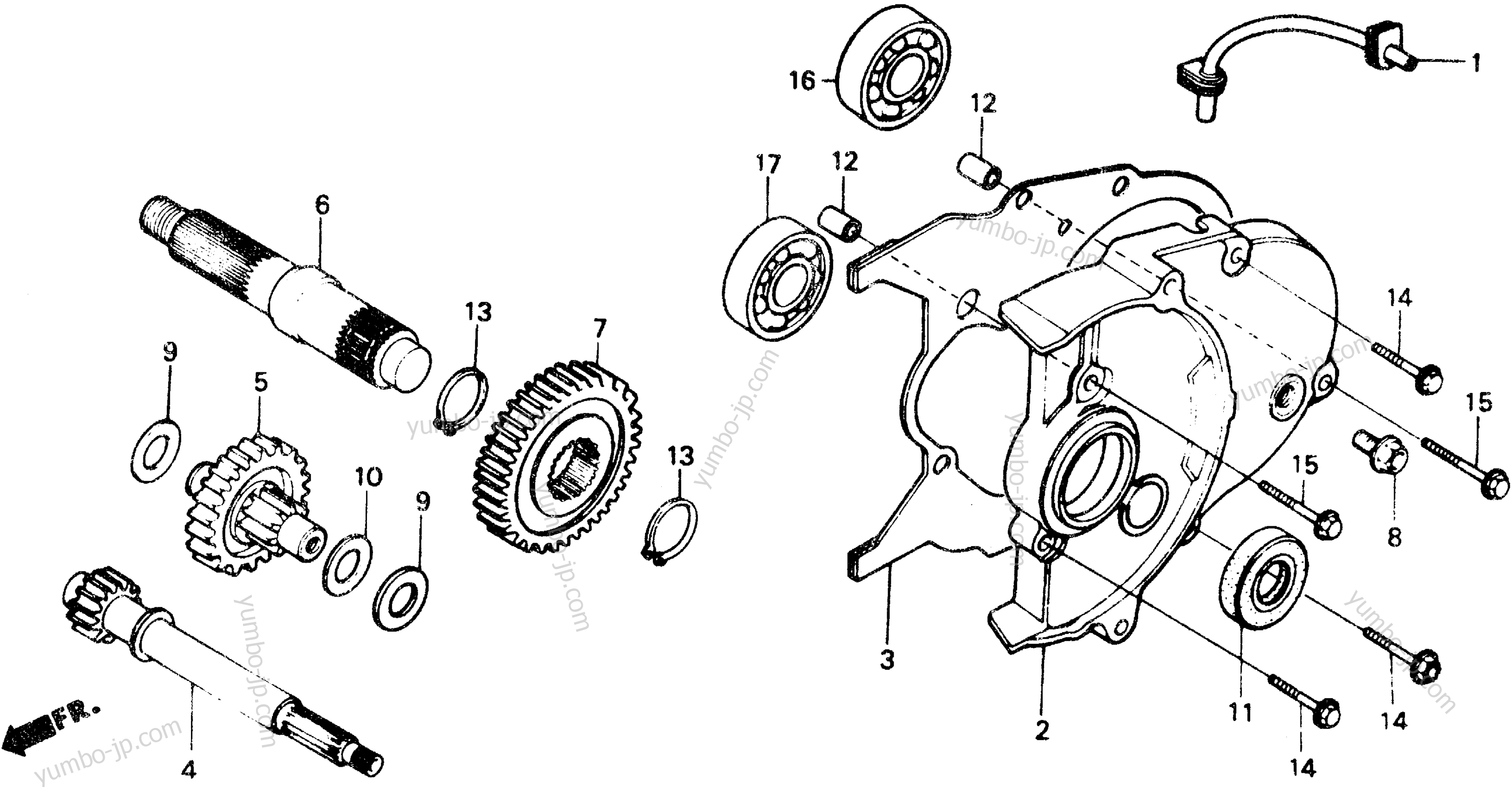 TRANSMISSION for scooters HONDA NB50 A 1987 year