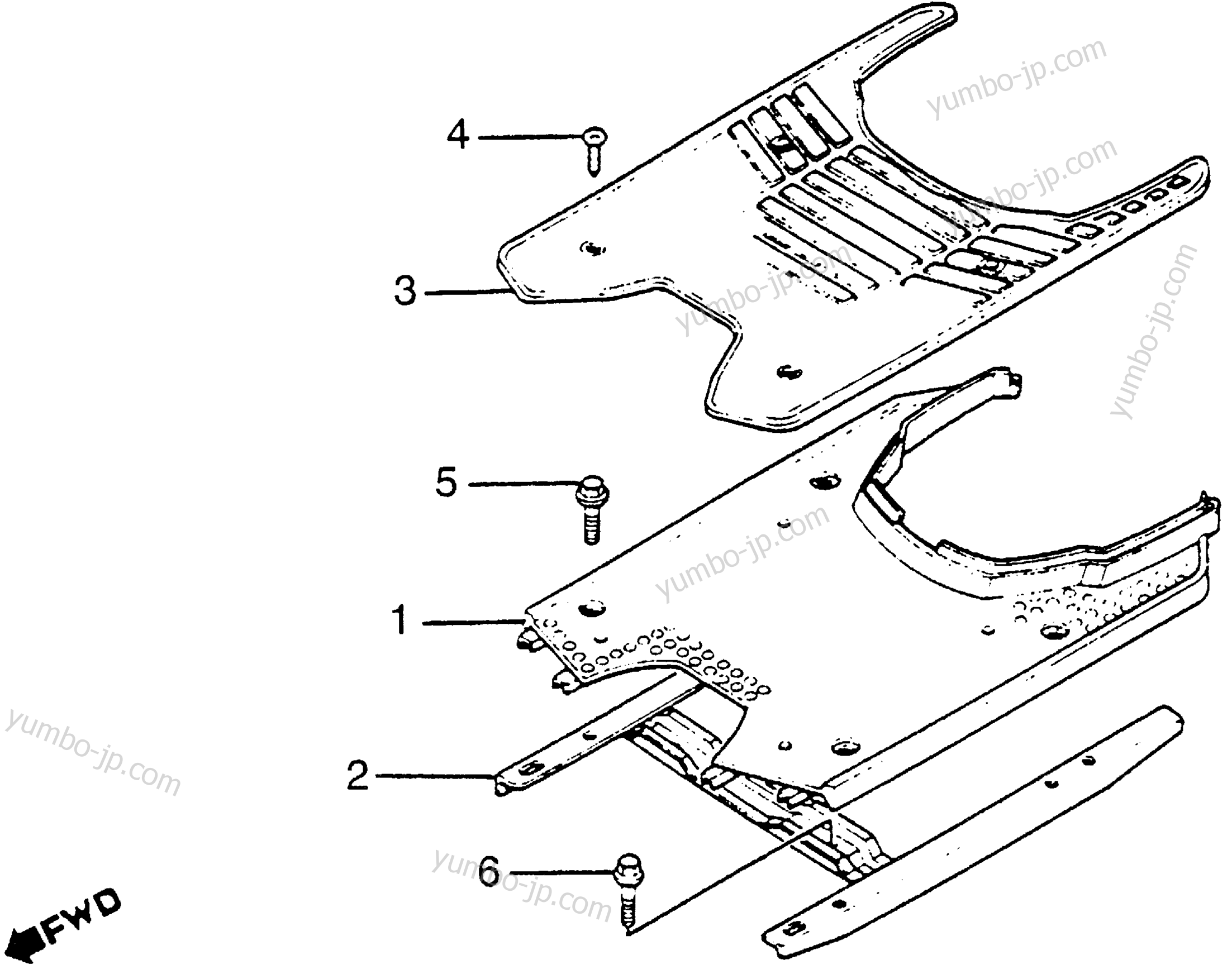 STEP FLOOR for scooters HONDA NN50MD A 1984 year