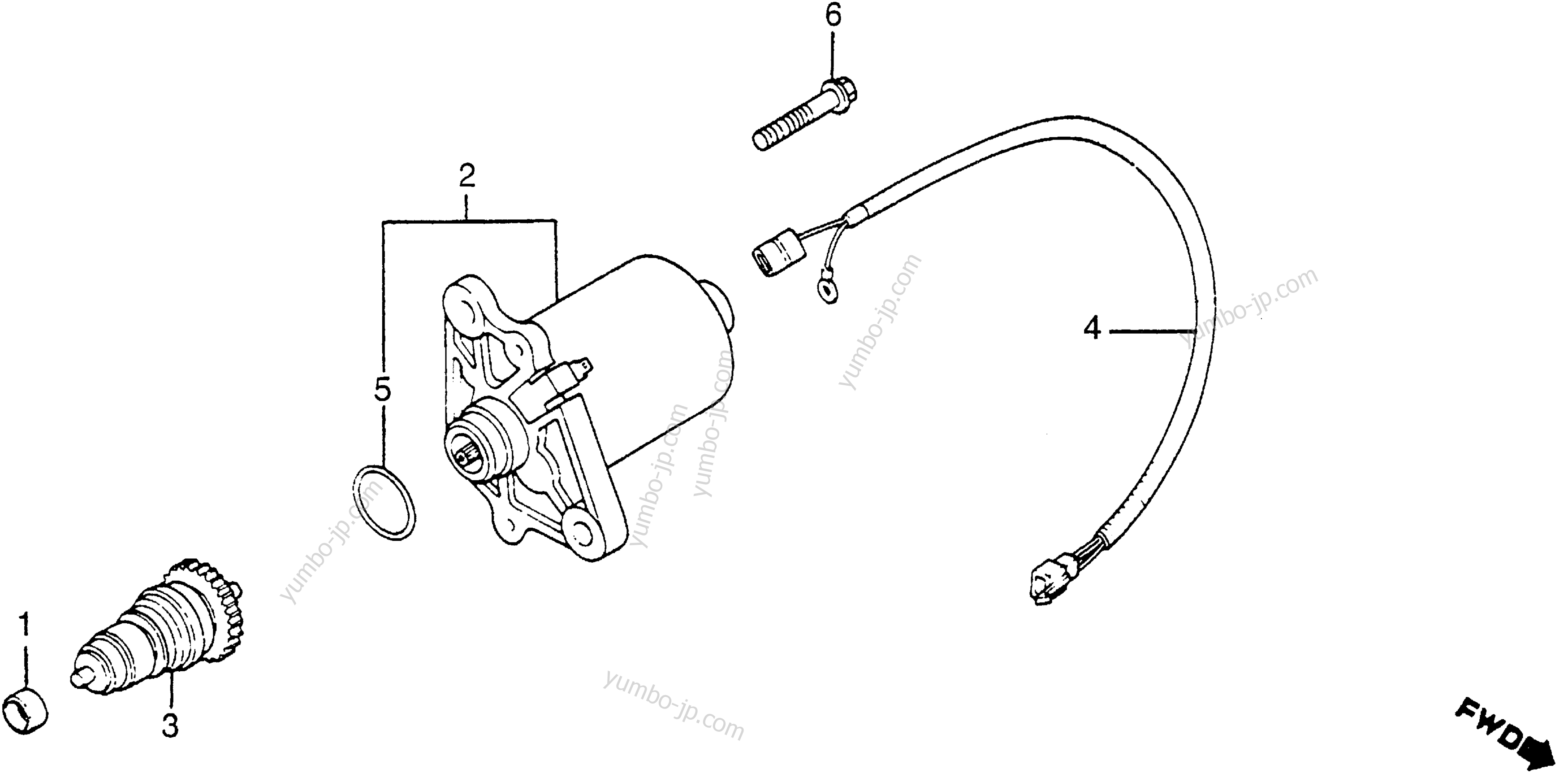 STARTER MOTOR for scooters HONDA NN50MD A 1984 year