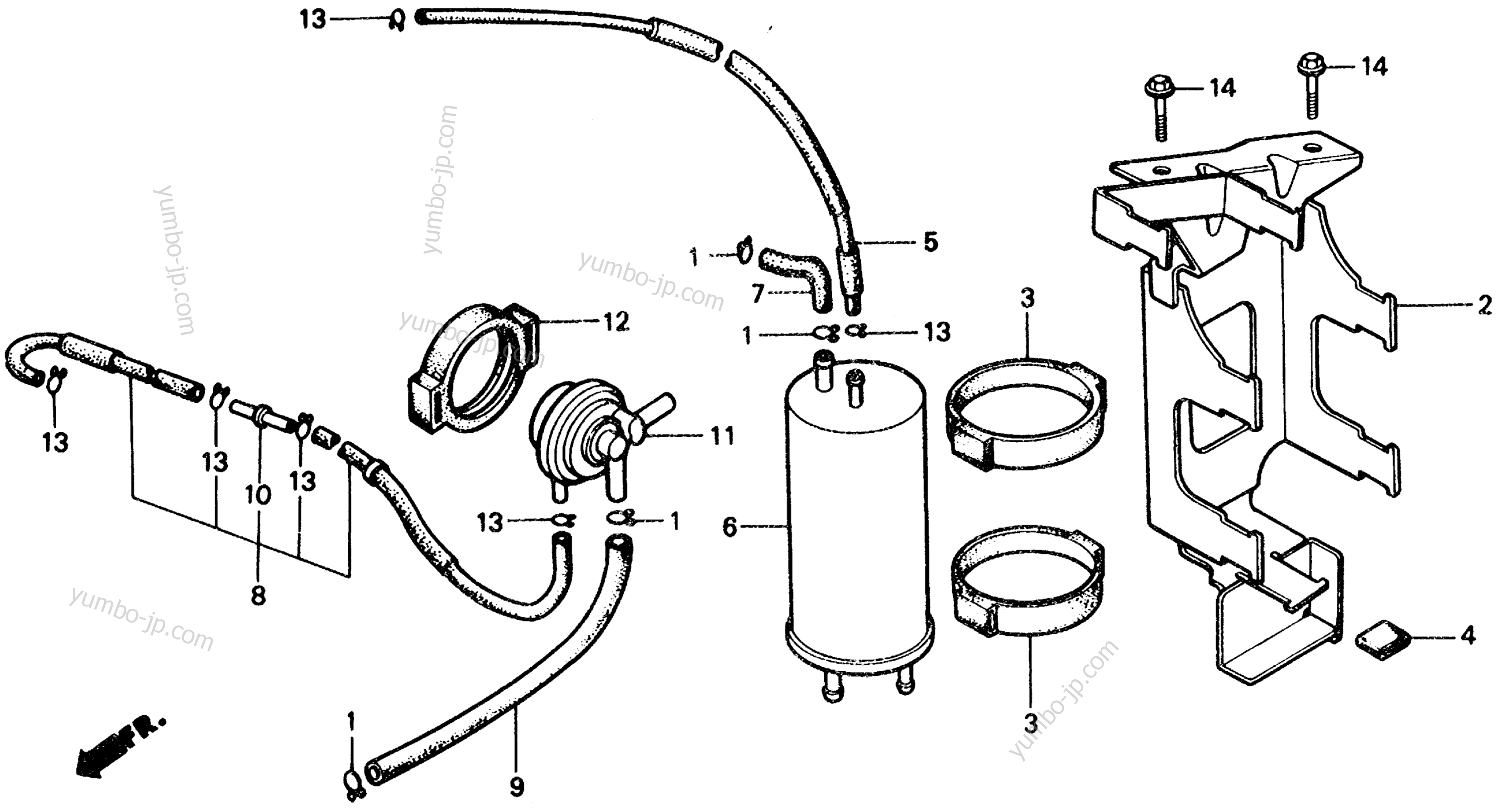 CANISTER (AC) for scooters HONDA CH150 A 1985 year