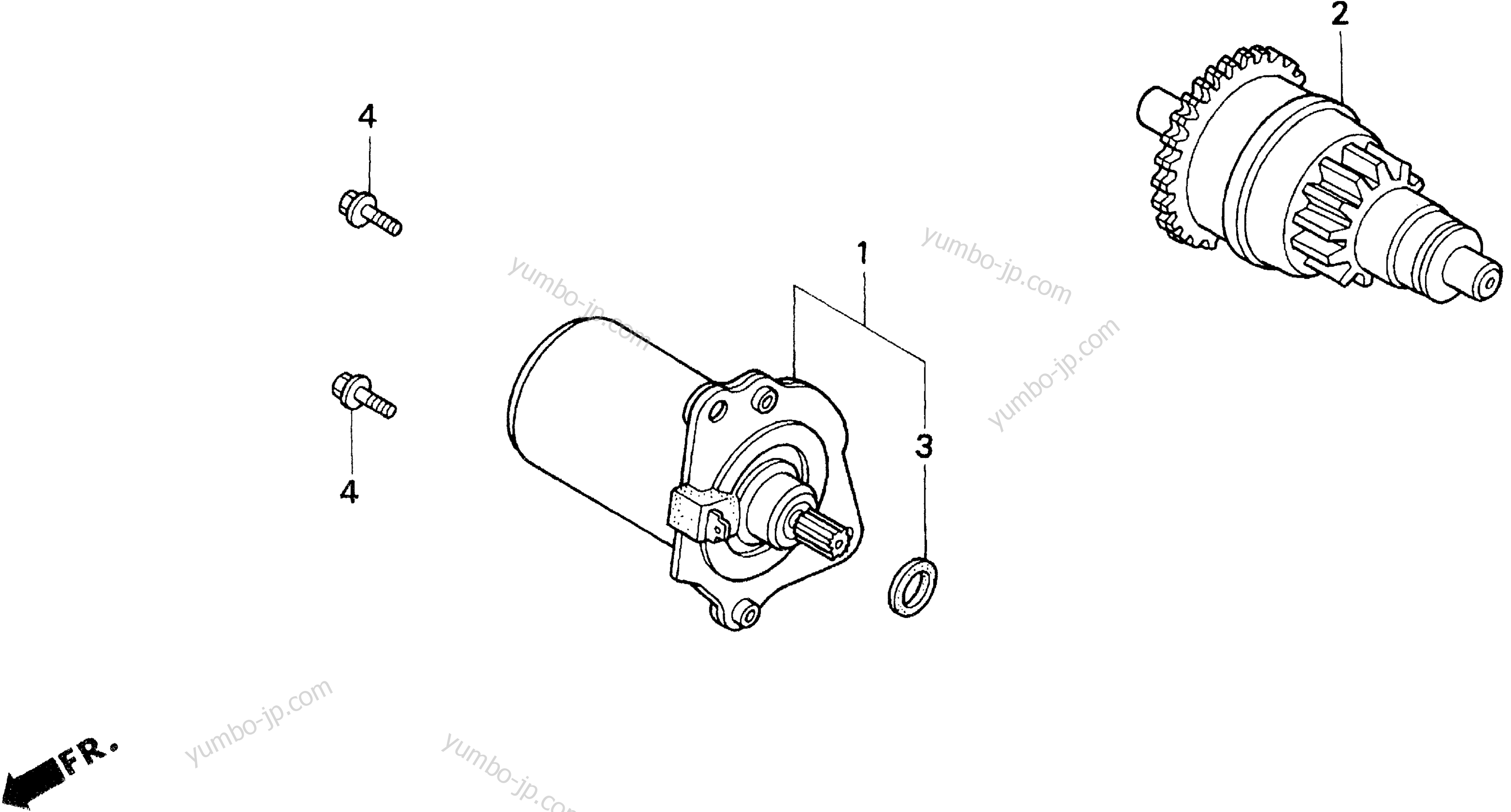 STARTER MOTOR for scooters HONDA SA50P A 1999 year