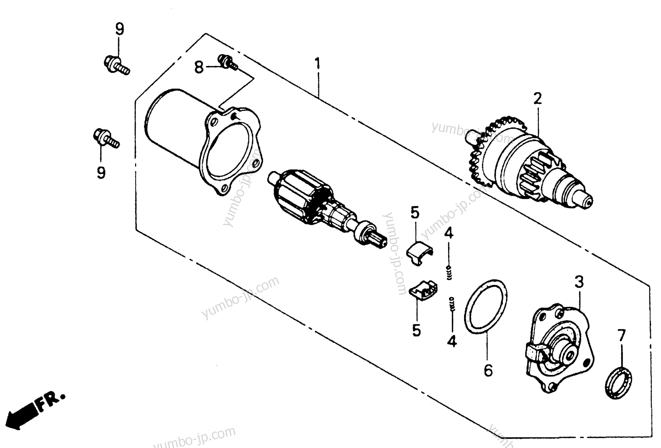 STARTER MOTOR for scooters HONDA SA50 A 1994 year
