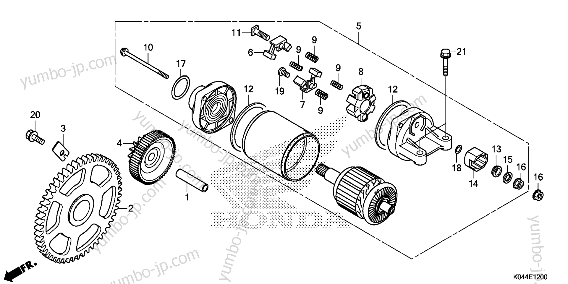 STARTER MOTOR for scooters HONDA NSS300A AC 2015 year