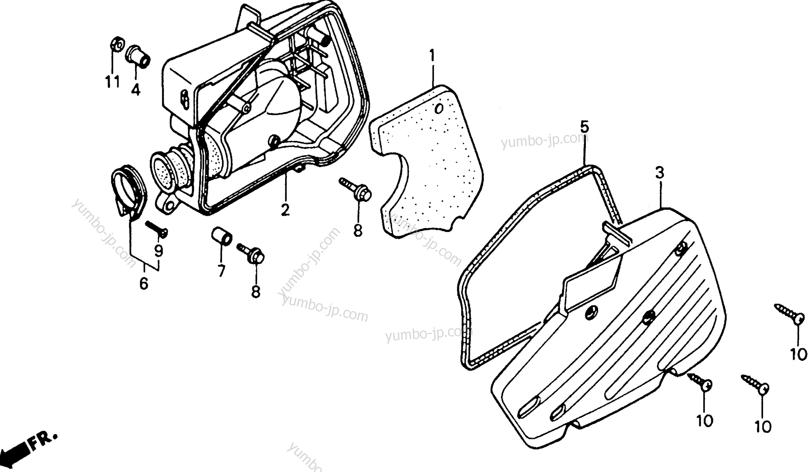 AIR CLEANER for scooters HONDA SA50 A 1992 year