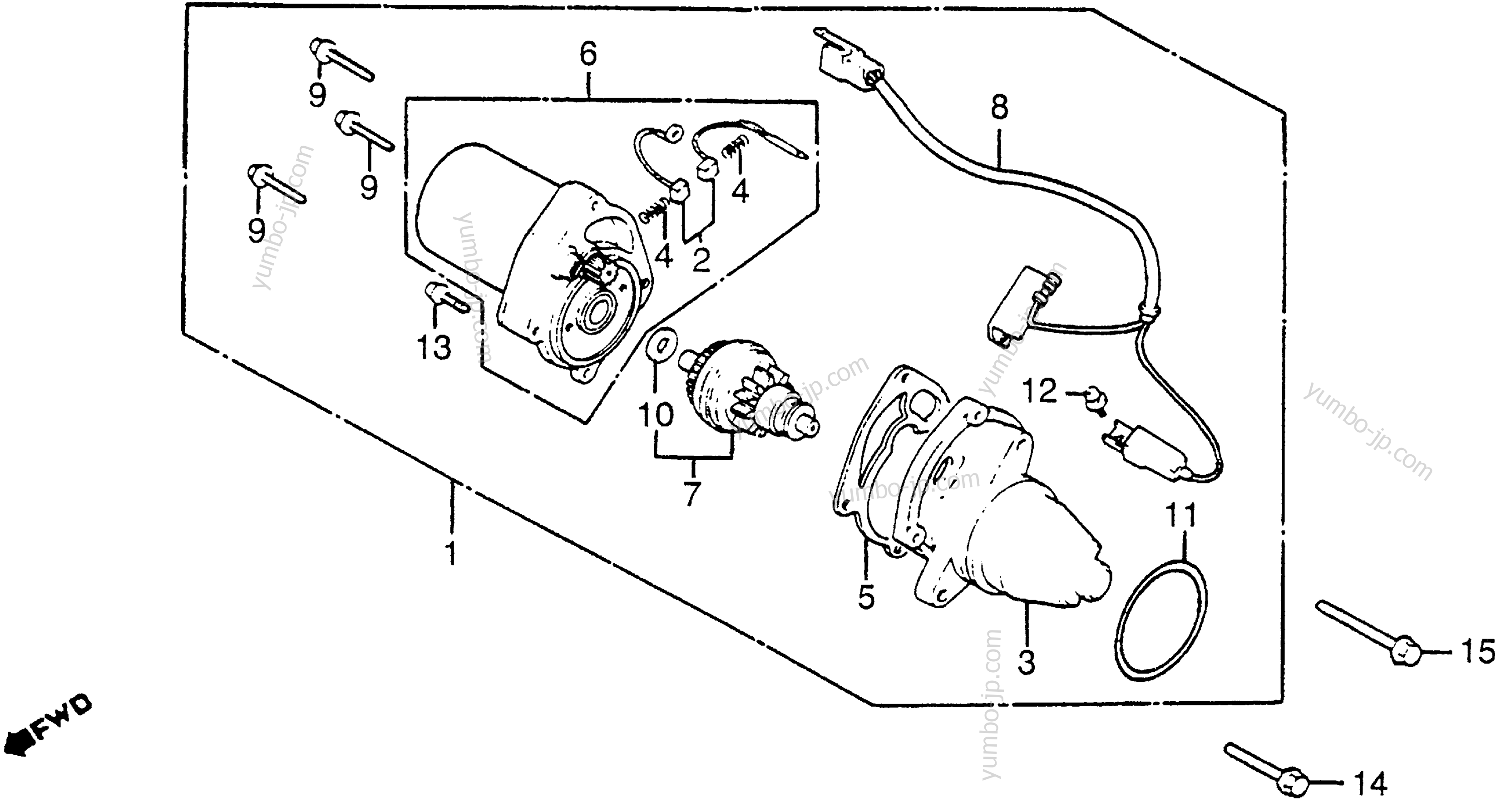 STARTER MOTOR for scooters HONDA NH125 A 1984 year