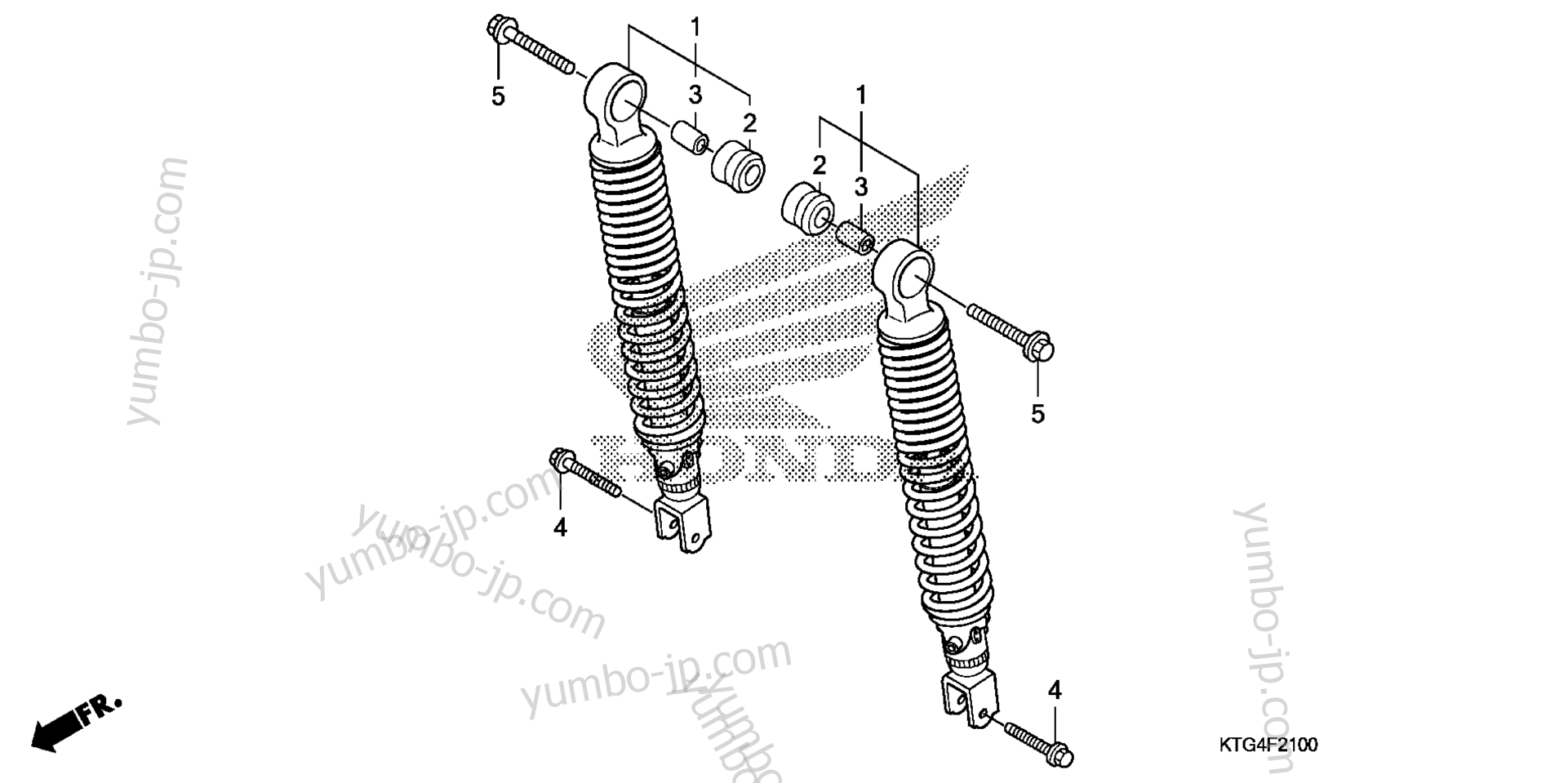 REAR SHOCK ABSORBER for scooters HONDA SH150I AC 2010 year