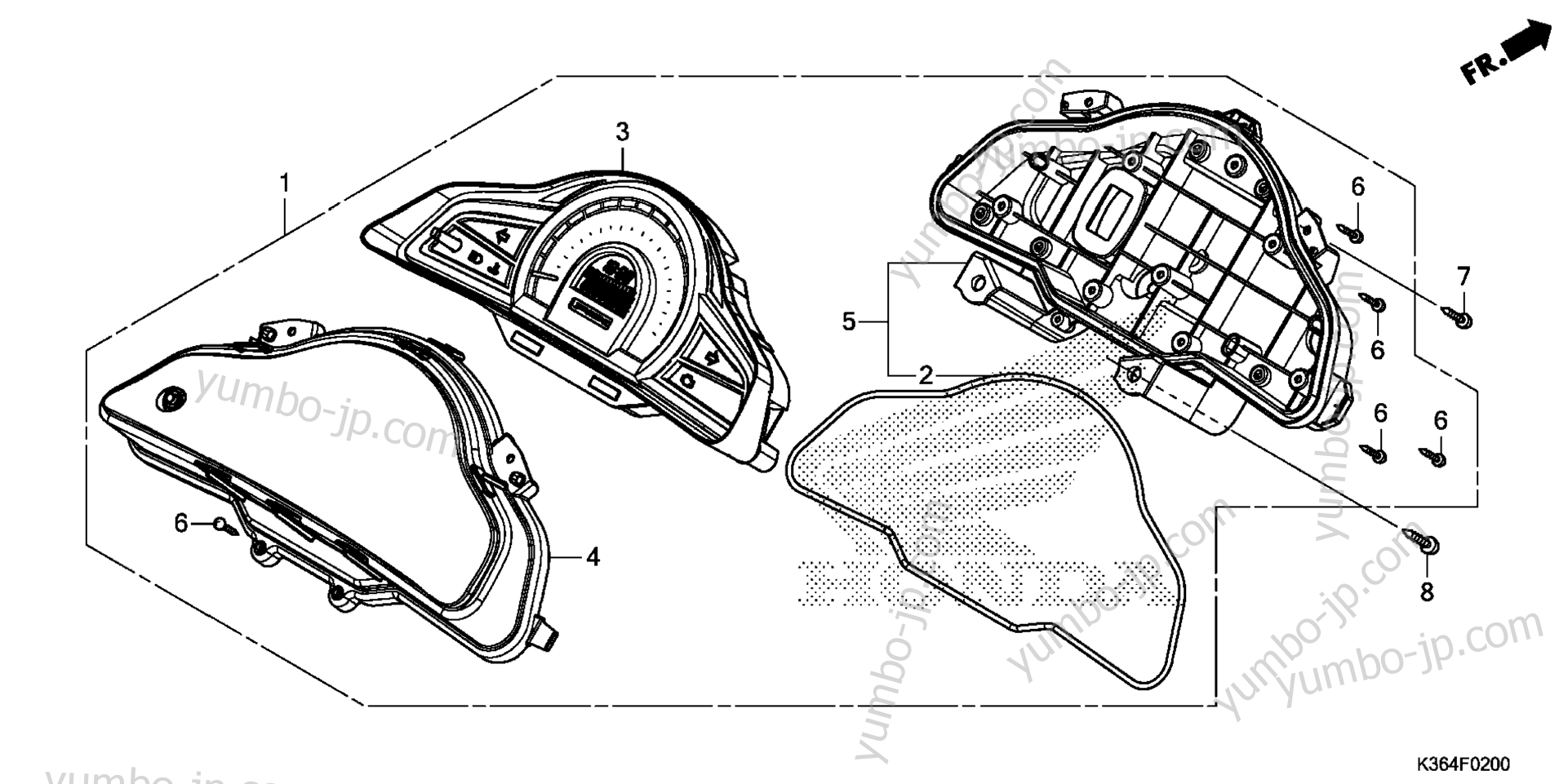 SPEEDOMETER for scooters HONDA WW150 AC 2015 year