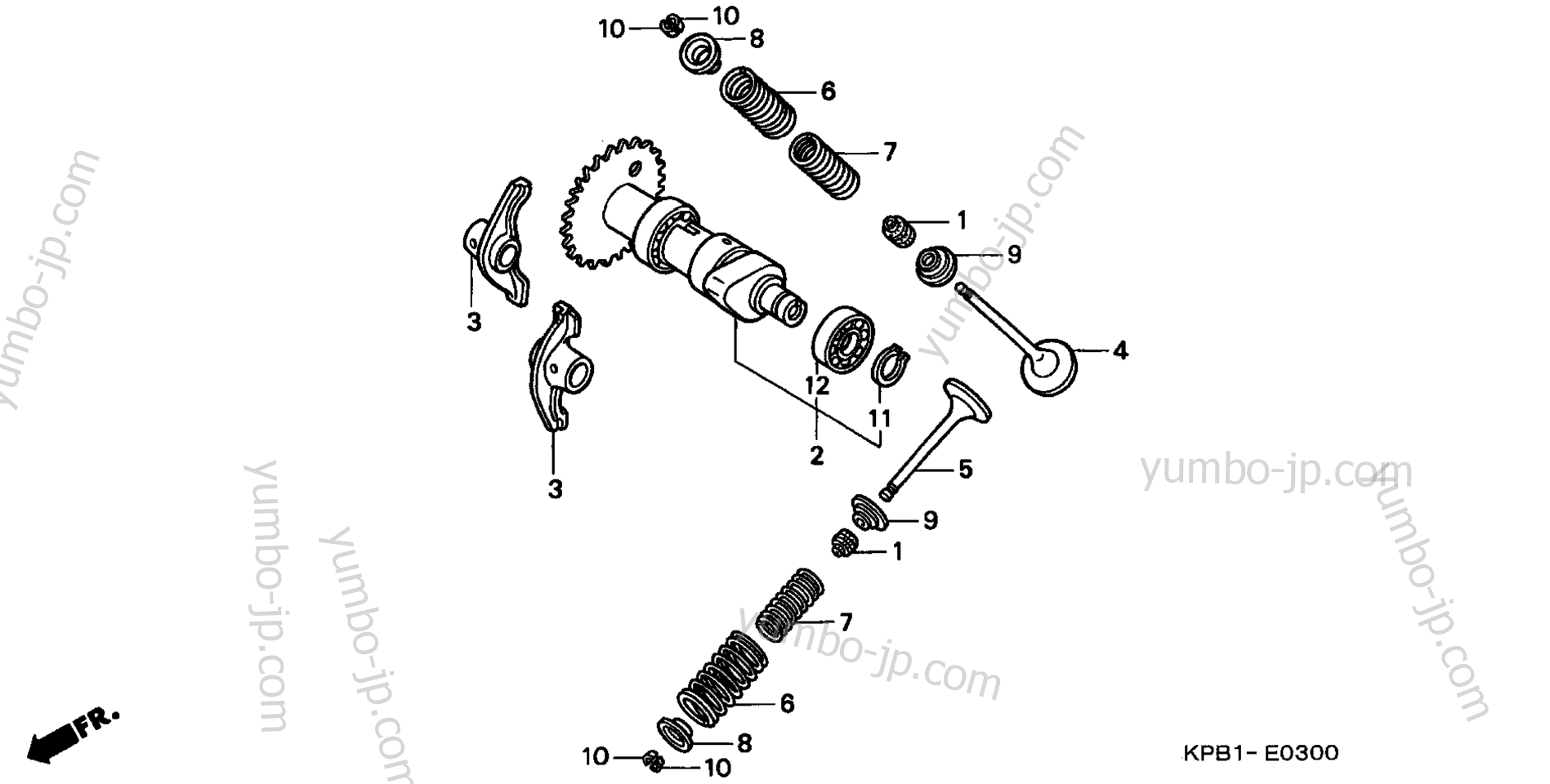 CAMSHAFT / VALVE for scooters HONDA NSS250A AC 2001 year
