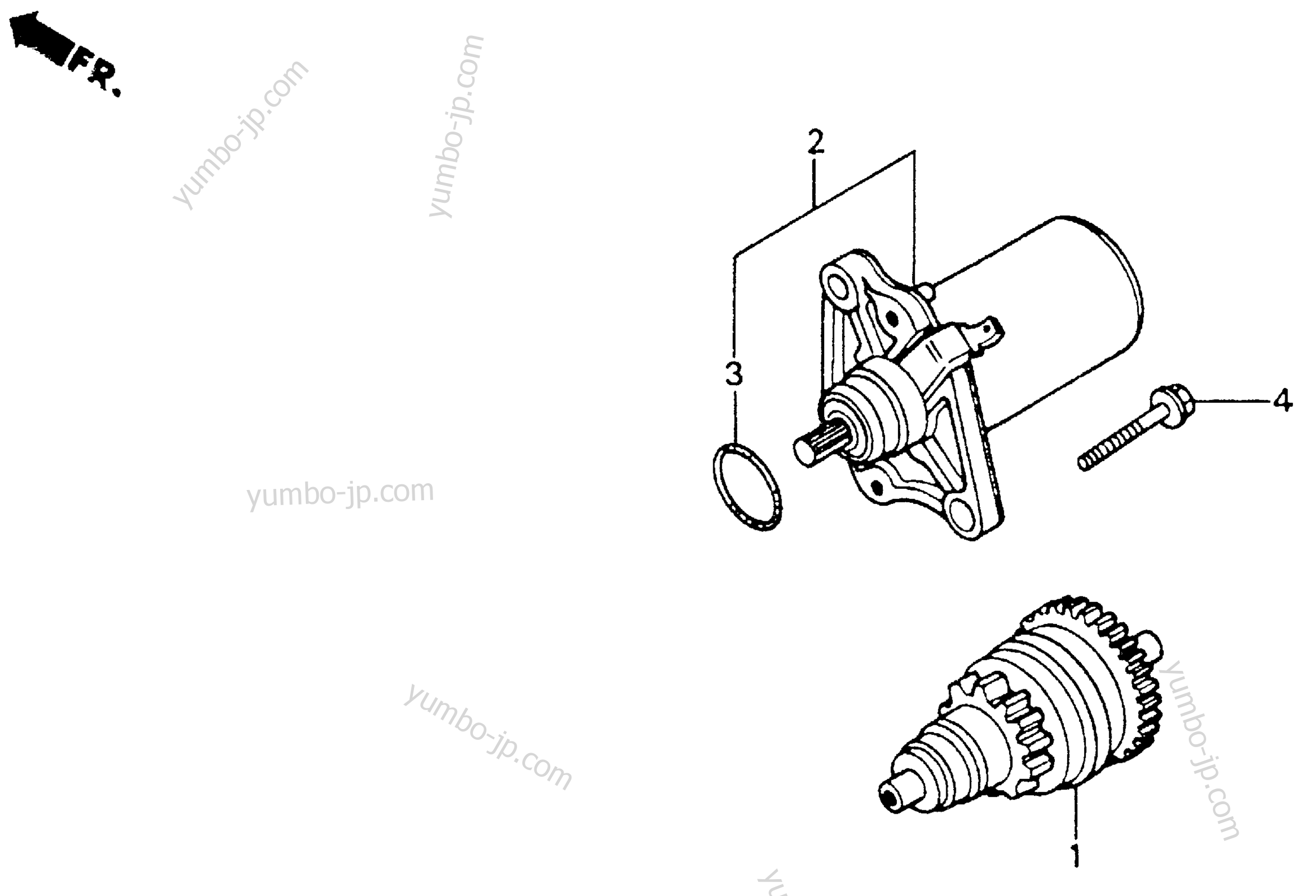 STARTER MOTOR for scooters HONDA SA50 A 1992 year