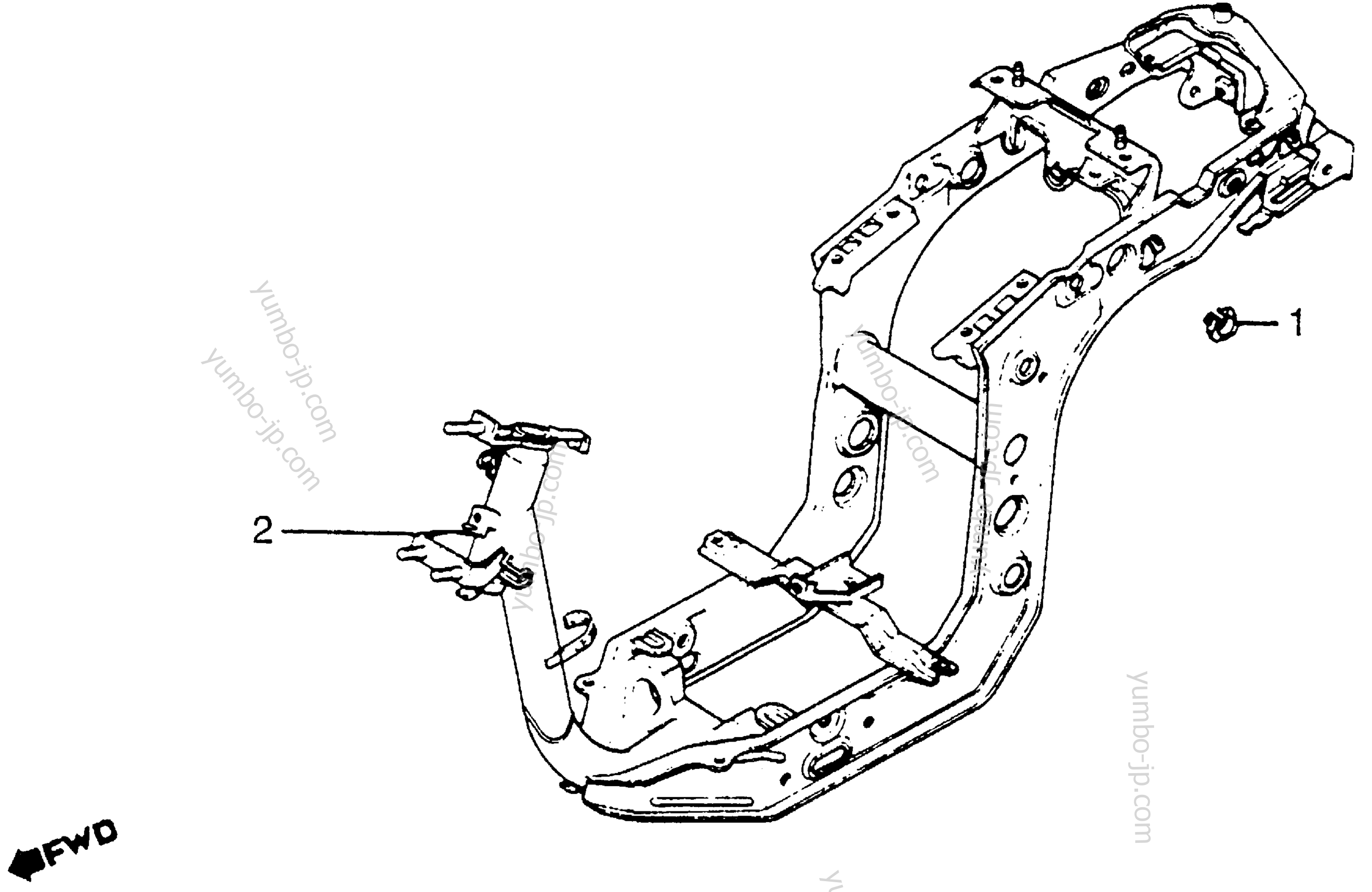 FRAME for scooters HONDA NN50MD A 1984 year