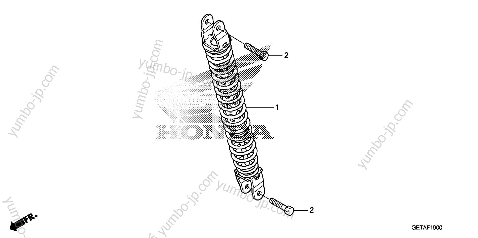 REAR SHOCK ABSORBER for scooters HONDA CHF50 A 2009 year