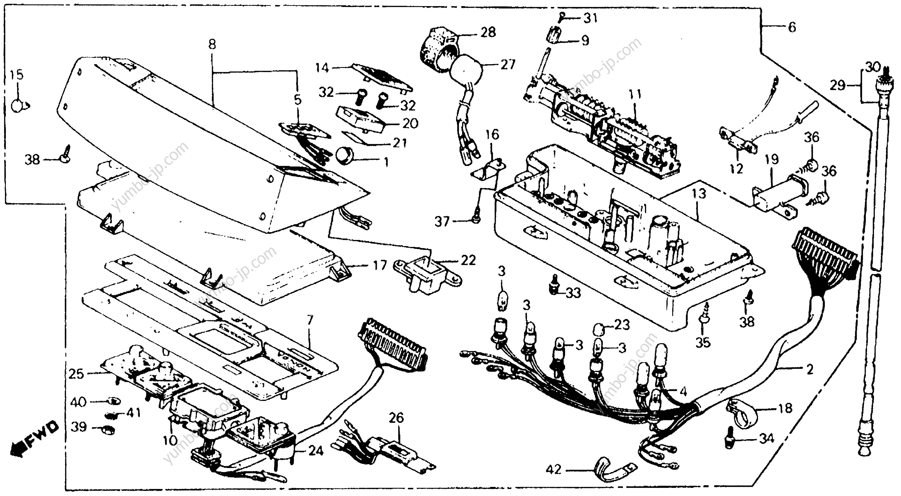 INSTRUMENTS for scooters HONDA CH125 A 1984 year