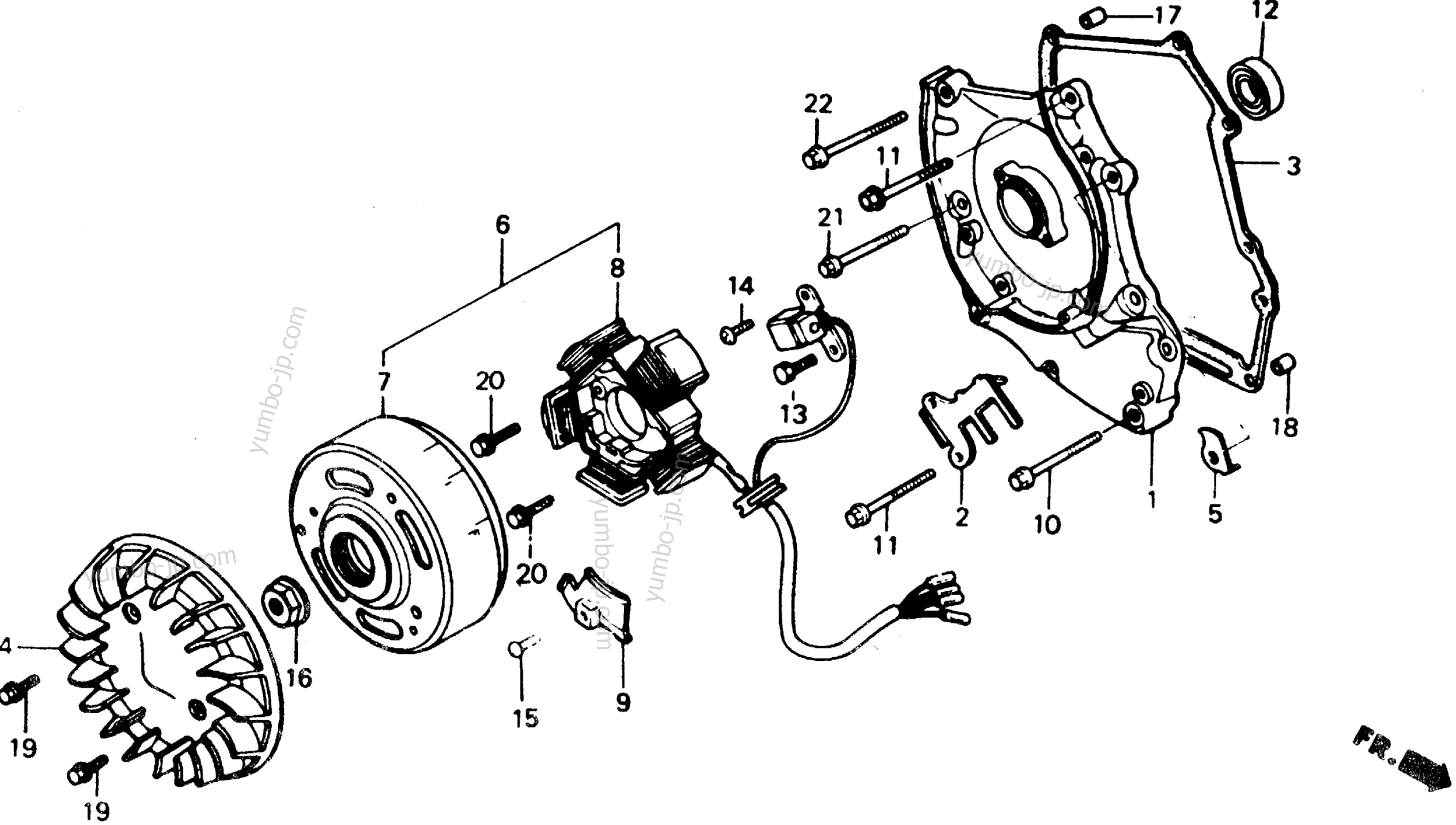 ALTERNATOR for scooters HONDA CH80 A 1985 year