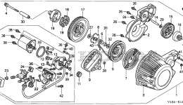 RECOIL STARTER (HS520-AS, ASA) for снегоуборочника HONDA HS520 AS