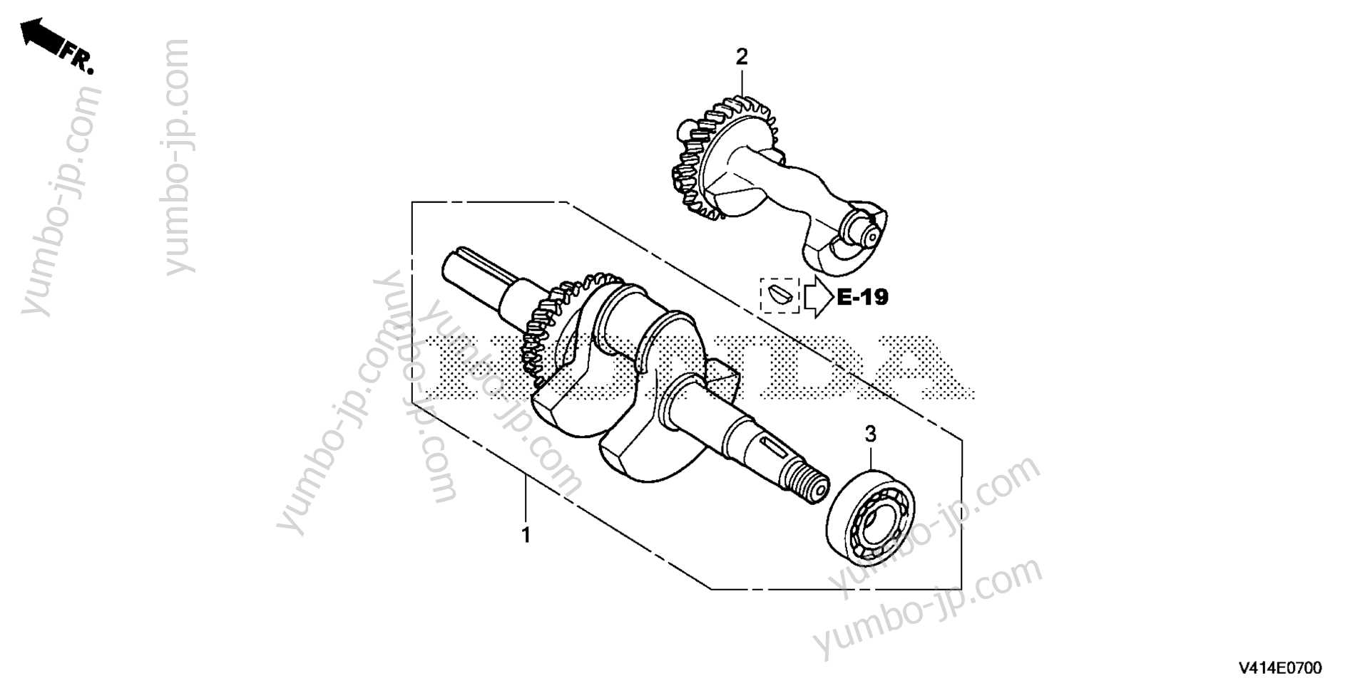 Коленвал и поршневая группа для снегоуборочников HONDA HSS928A AT 