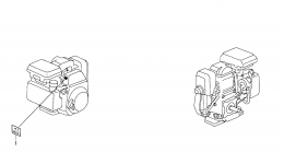LABELS (ENGINE) for культиватора HONDA FG400 A1