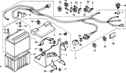 WIRE HARNESS for культиватора HONDA FR700 AS