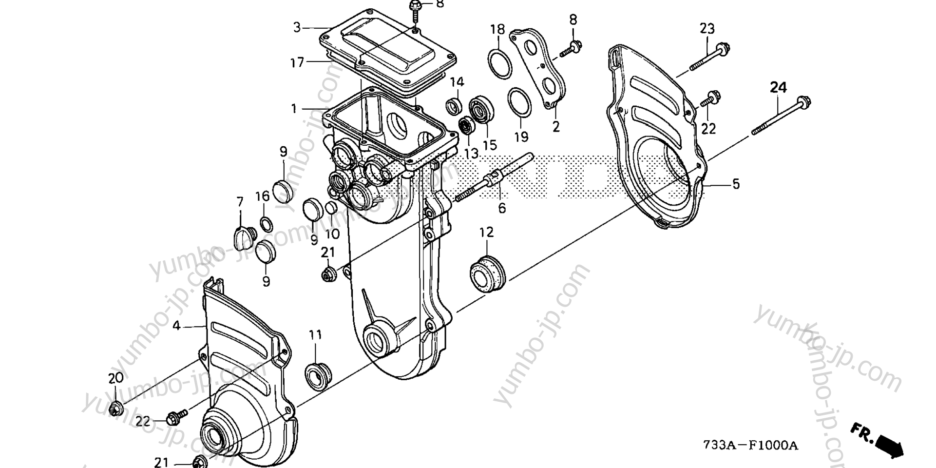 YUMBO | spare parts catalog for культиватора HONDA F501 A2
