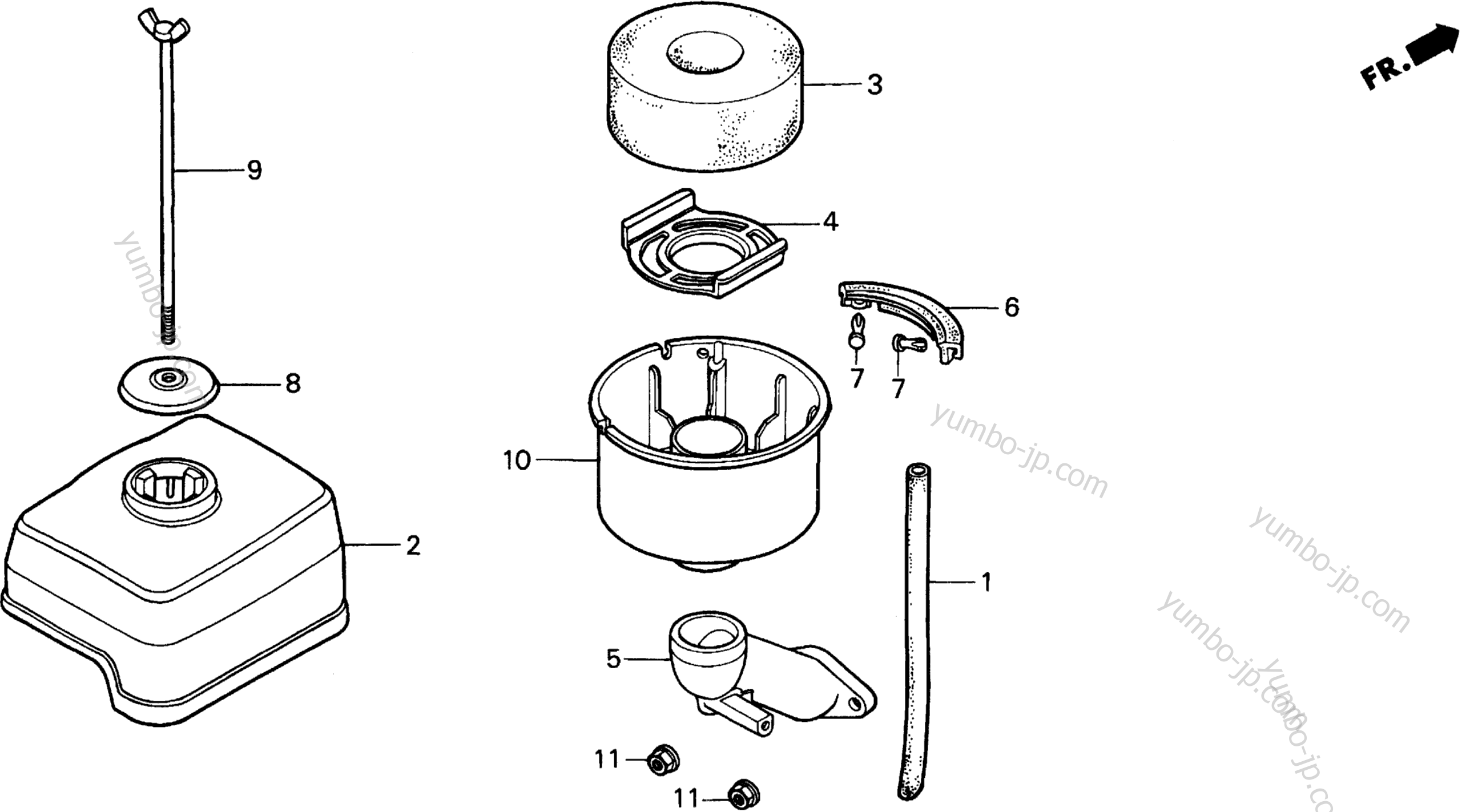 AIR CLEANER for tillers HONDA FR700 AS 